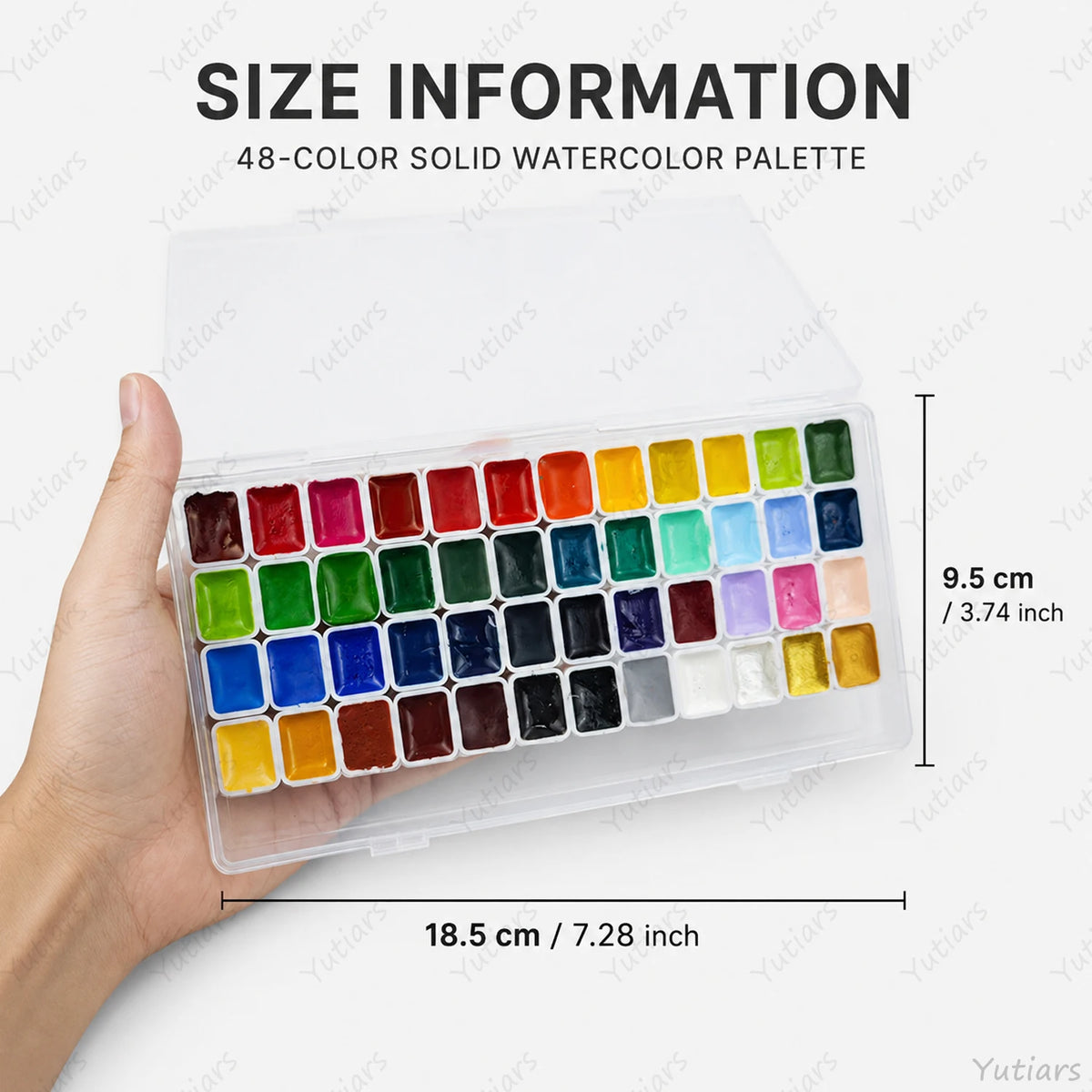 Set di acquerelli 48 colori 1 ml per artisti, adulti e principianti