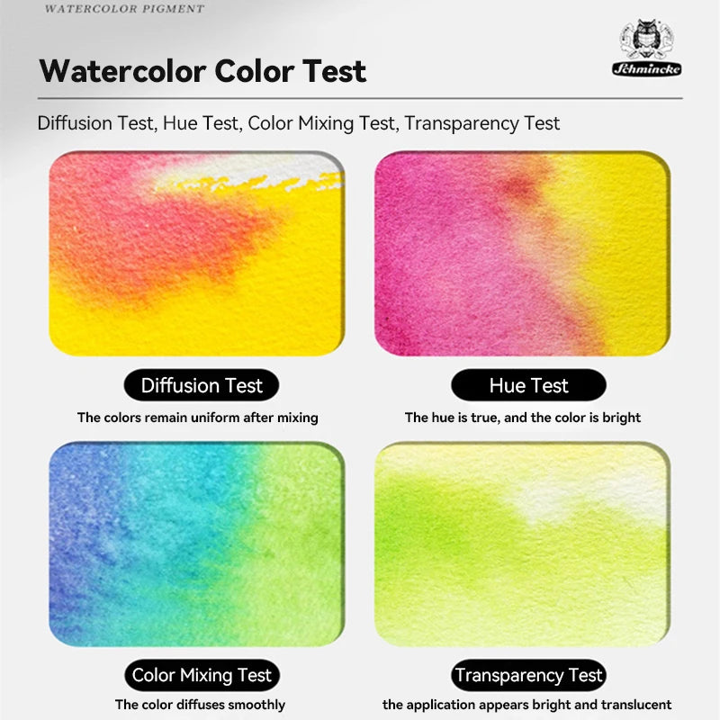 Schmincke Watercolor Paint Academy Grade 15ml/0.5 Fl Tubular Illustration Watercolor Paint Painting Acuarela Artists Supplies