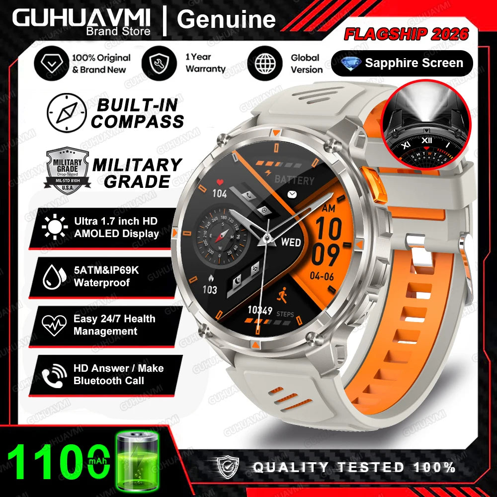 Smartwatch militare T‑Rex 3 Pro 1100 mAh GPS waterproof 5ATM – 1.73″ AMOLED