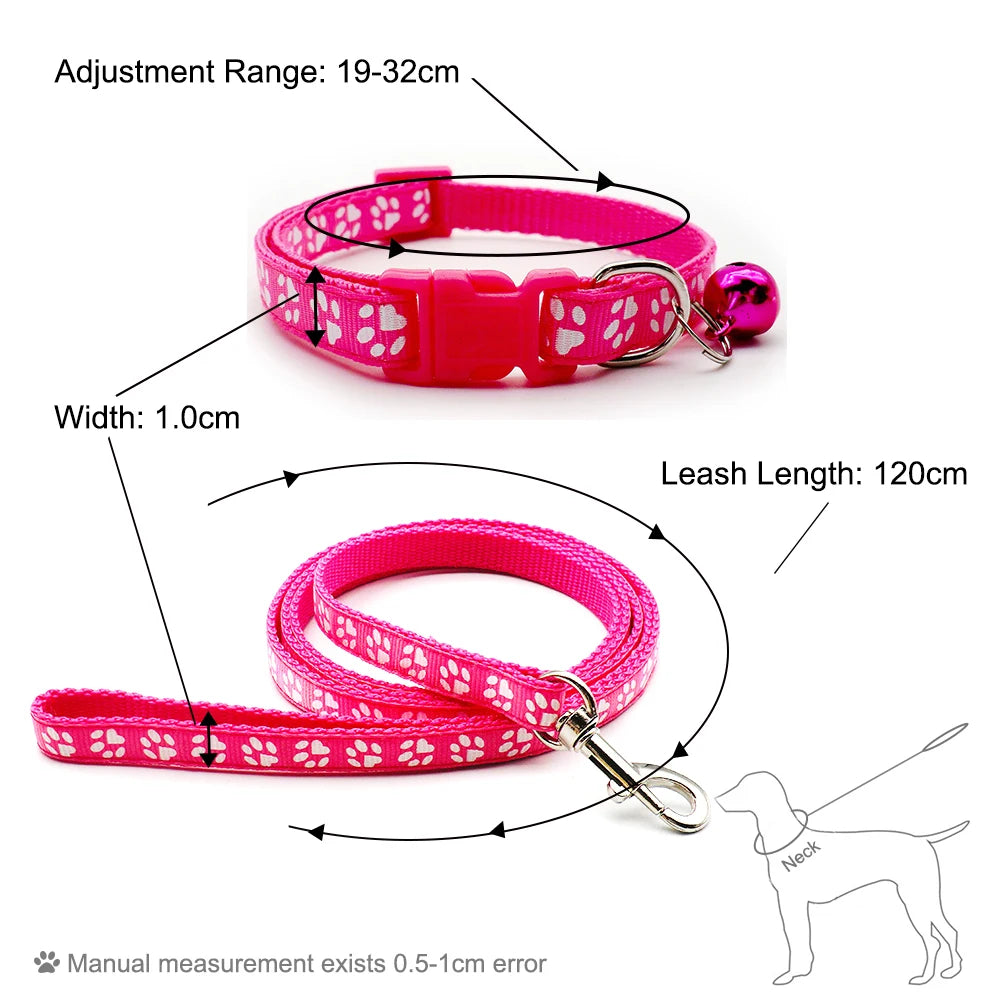 Set guinzaglio e collare per cucciolo 1,2 m in nylon resistente –…