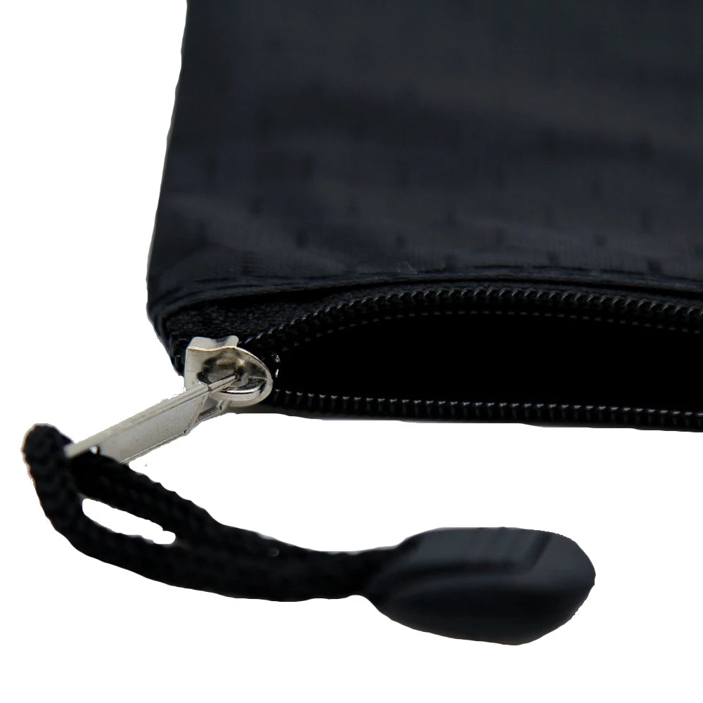 Portapenne griglia impermeabile con zip, 8 colori, tasca per banconote e trucchi