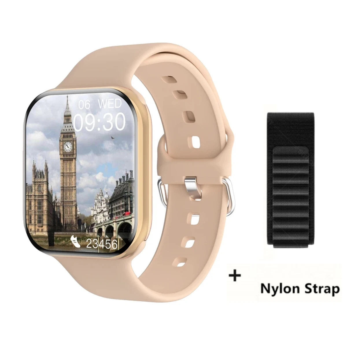 Smartwatch 2026 GPS per Apple, AMOLED HD 1.9", 10 sport, impermeabile IP68,…
