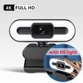 Webcam 4K Full HD avec autofocus, microphone intégré et USB 2.0