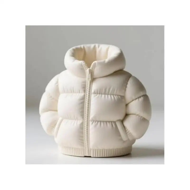 3D Puffer Jacket Shape Pen Holders,Cute Creative Stand-Up Storage Pen Pouch for Desk & Office
