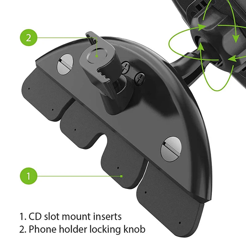 Supporto per cellulare da 17 mm a scomparsa per presa CD auto – Compatibile…