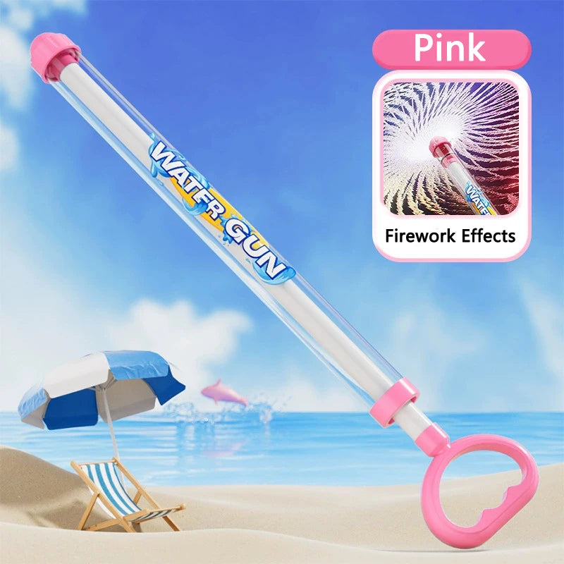 Pistola d'acqua a effetto fuochi d'artificio, ricaricabile, per piscina,…