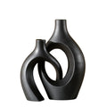 Vase décoratif en céramique blanche mate 21-28 cm – Design nordique moderne