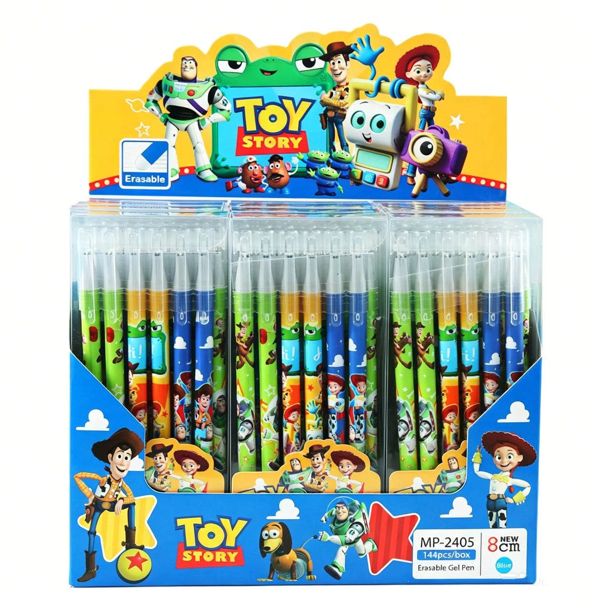 Set di penne gel cancellabili Toy Story blu 0,5 mm – 6 o 24 pezzi
