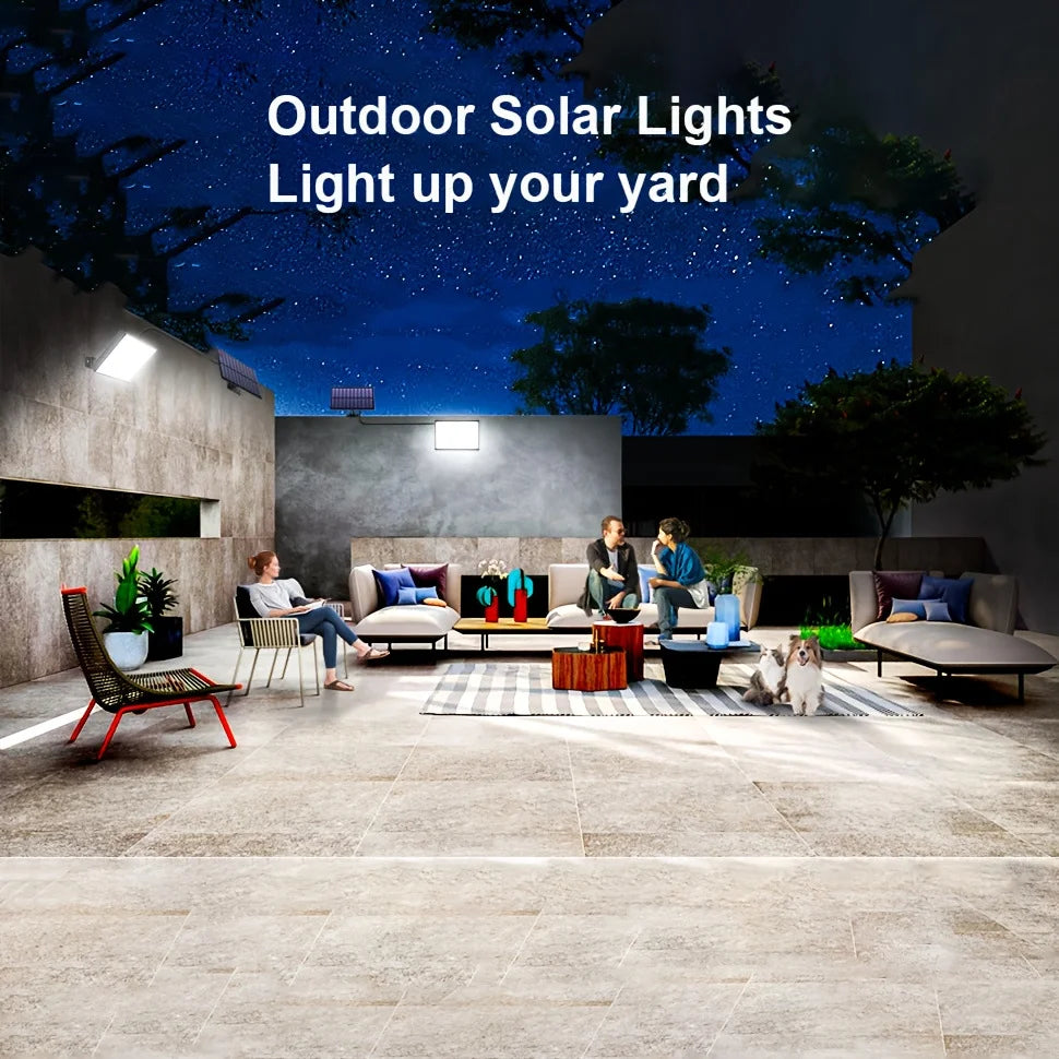 Lampada da Giardino Solare a LED con Sensore di Movimento IP65 – 400 LED, 5 m