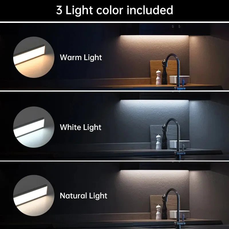 Lampada notturna a LED con sensore di movimento, ricaricabile, per armadi e…