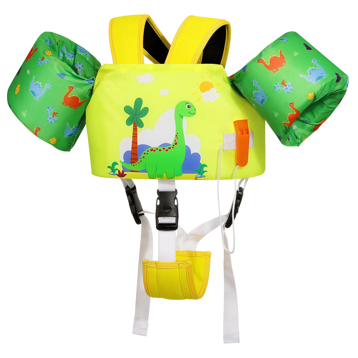 Gilet de sauvetage pour enfants avec sangle réglable et sifflet de…