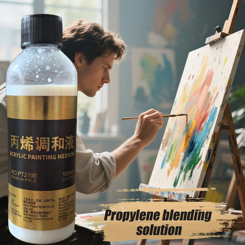 Diluenti per Pittura Acrilica 100ml – Medium per Fluidità e Trasparenza