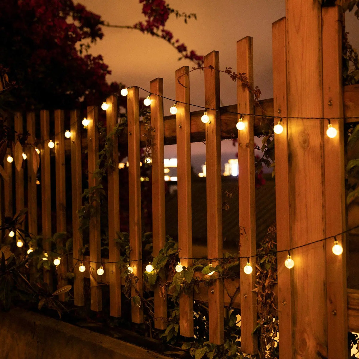 Luci a filo solari da giardino 200 LED globo cristallo, 8 modalità, impermeabili