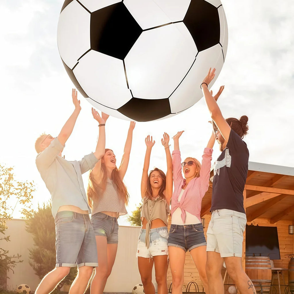 Outdoor Games Inflatable Toys Grass Soccer Ball School Fun Sports Ball Beach Ball Thickened PVC Inflatable Giant Football