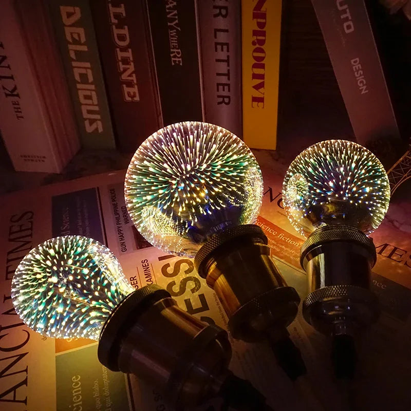 Lampadina LED Edison 3D Colorata E27 4W 360°