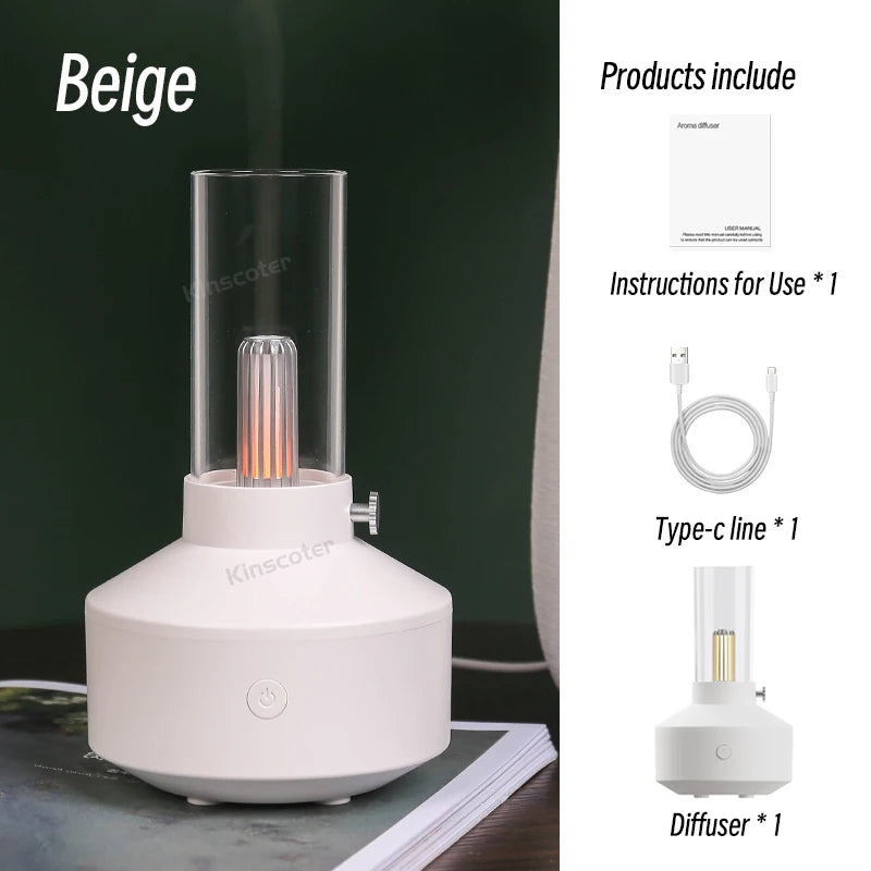 Diffusore d'Aria Portatile Mini USB con Luce Notturna e Nebulizzazione a Freddo…