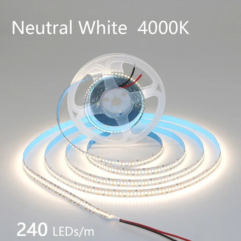12V 24V LED Strip 2835 120LEDs/m Home Lamp Strip Pink Red Ice Blue Green Golden Yellow Orange Flexible Waterproof Soft Lamp Bar