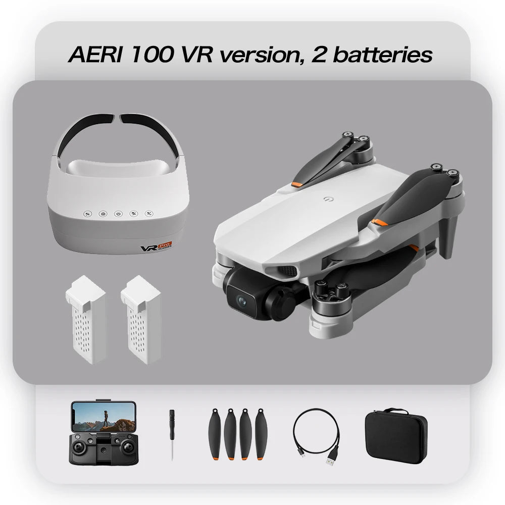 Drone Quadricottero Aeri100 con Telecamera 8K HD, WiFi FPV, Evitamento Ostacoli