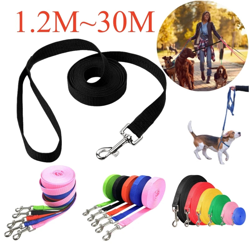Guinzaglio extra lungo 1,2‑30 m in nylon per cani, controllo esteso e…
