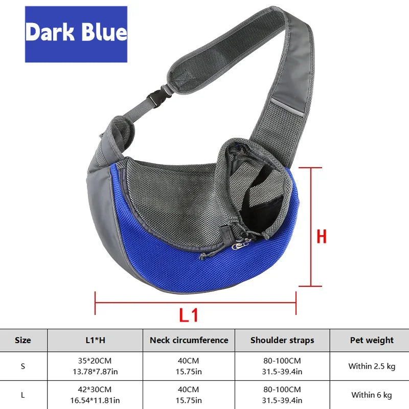 Zaino trasportino per cane e gatto, zaino crossbody traspirante da 20 kg