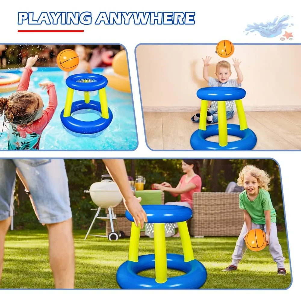 Canestro Gonfiabile da Piscina per Basket – Gioco d’Acqua per Famiglie