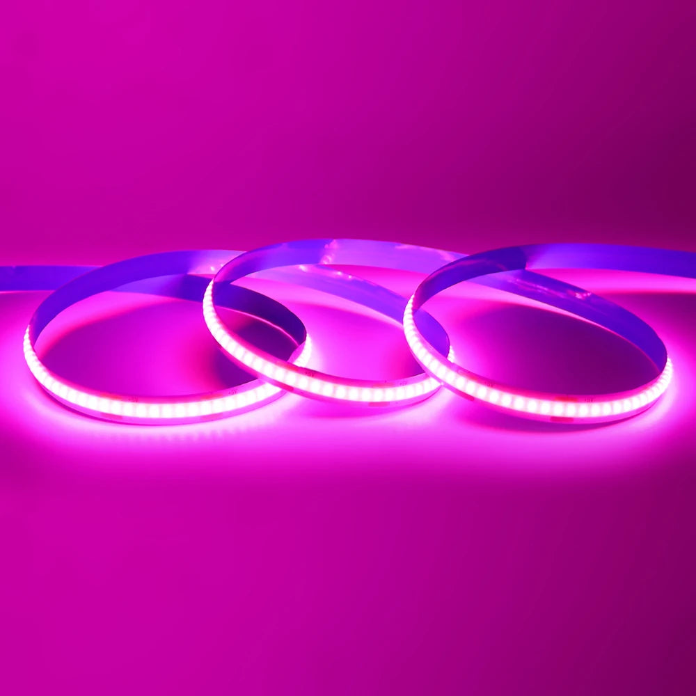 Striscia LED COB 5V 320 LED/m, RGB, tagliabile, autoaderente, con box CR2032