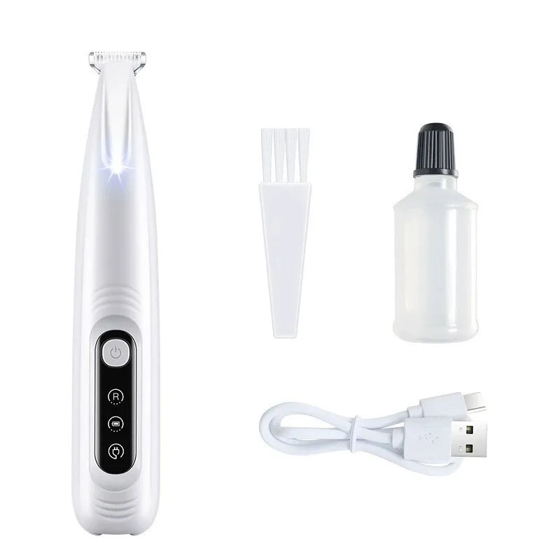 Trimmer per zampe canine con luce LED e lama in acciaio inox 18 mm,…