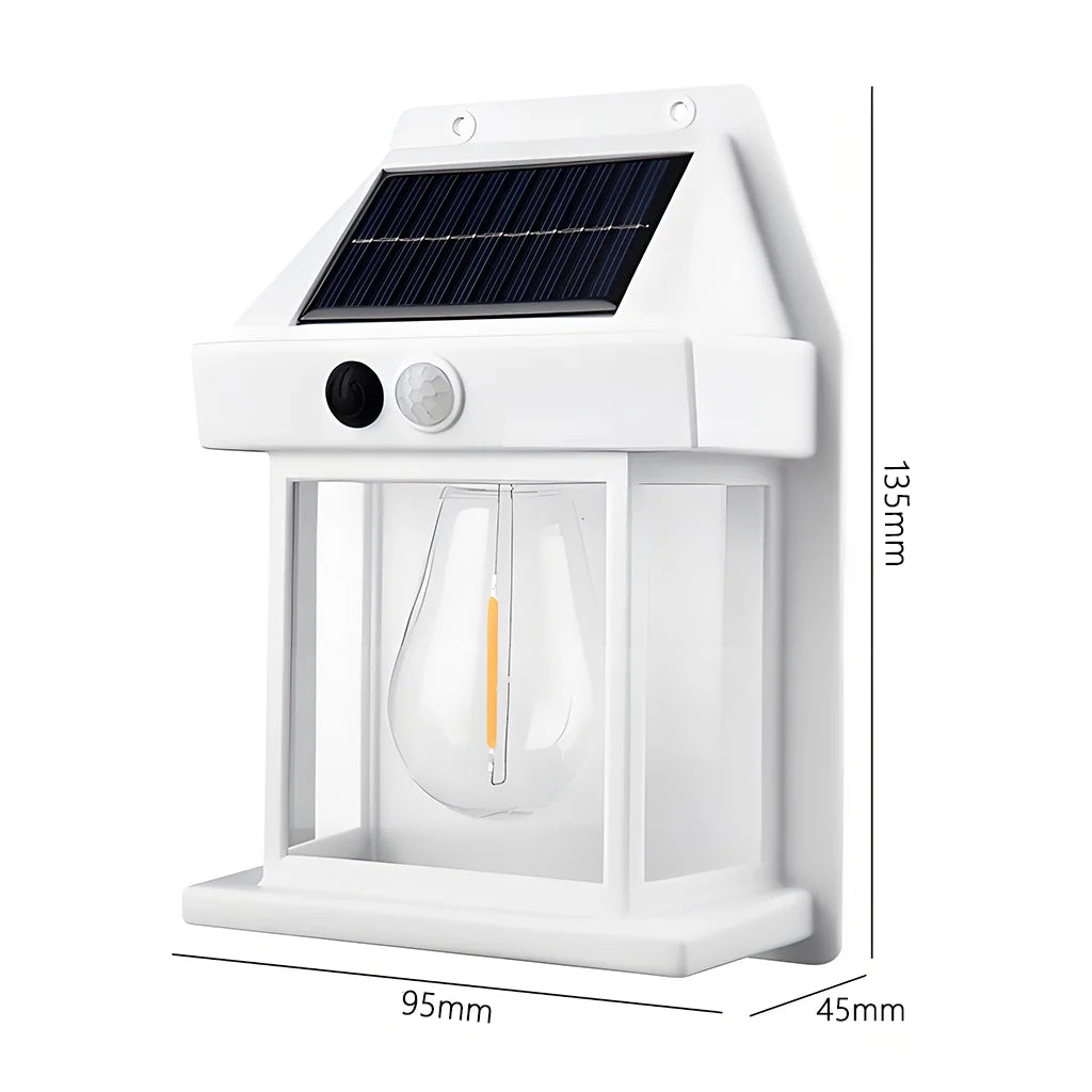 Lampada da parete solare LED impermeabile per giardino e recinzione