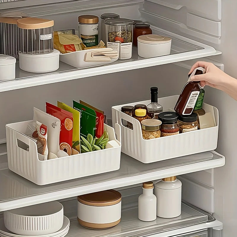Box trasparente in plastica con divisore regolabile per spezie e snack