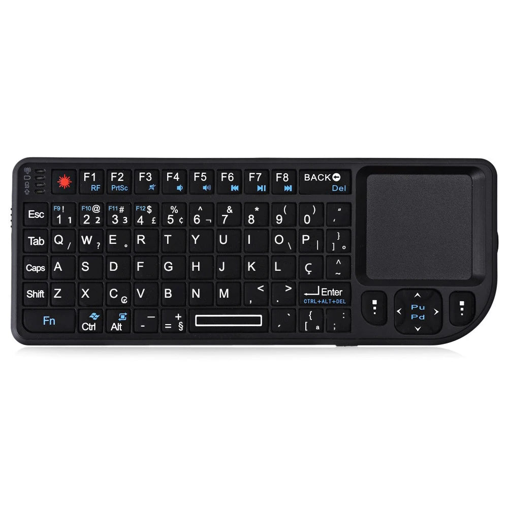 Tastiera 2.4G con mouse touchpad, 7 colori e torcia - PC, Smart TV, Android Box
