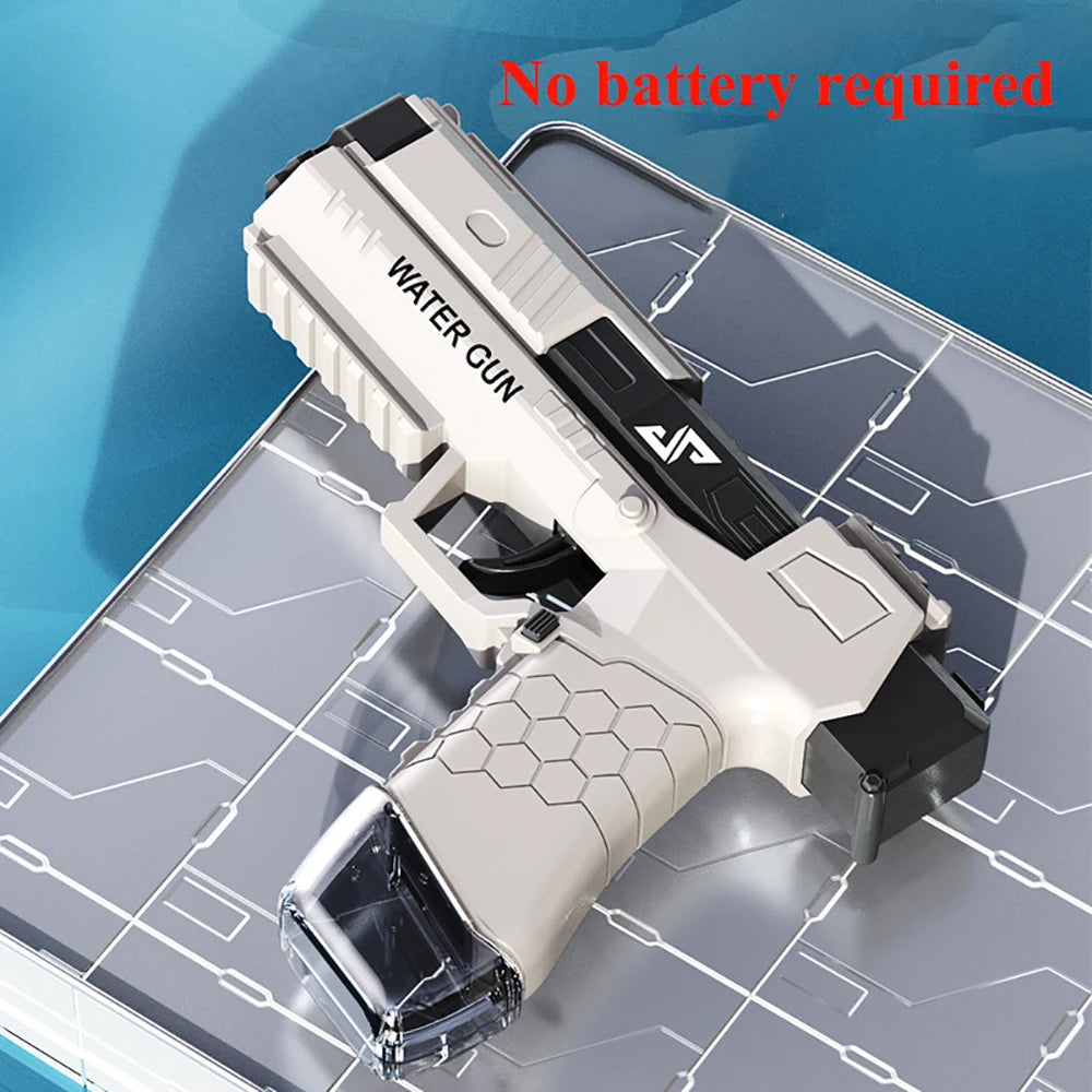 Children Summer Magazine Clip Water Gun non Electric Pistol High-Pressure Full Automatic Shooting Water Beach Toy Gun For Kids