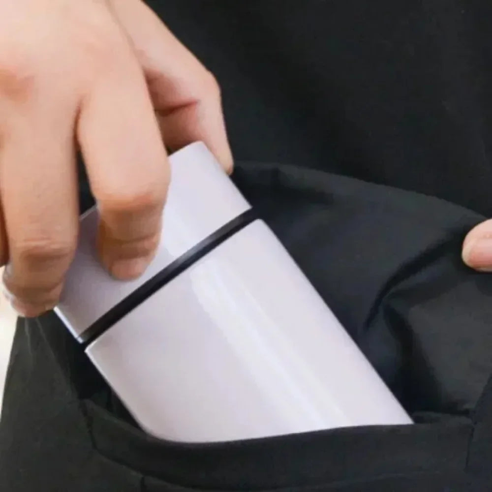 Bottiglia termica in acciaio inox 200 ml – Vacuo doppio strato, anti‑perdita