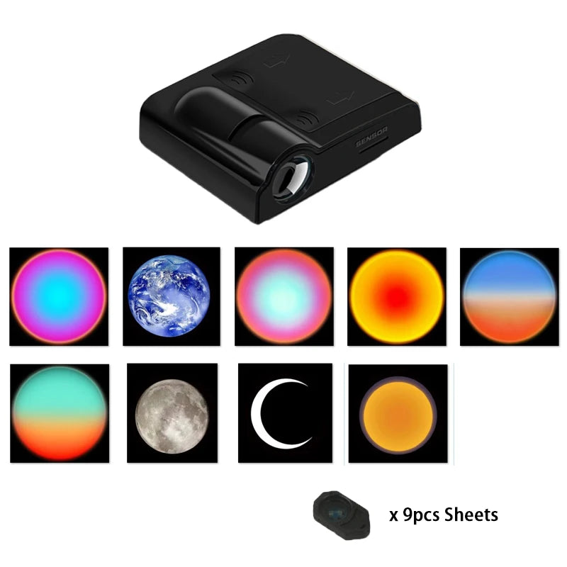 Proiettore Lampada Planetaria Sunset Galaxy Aurora Paesaggio