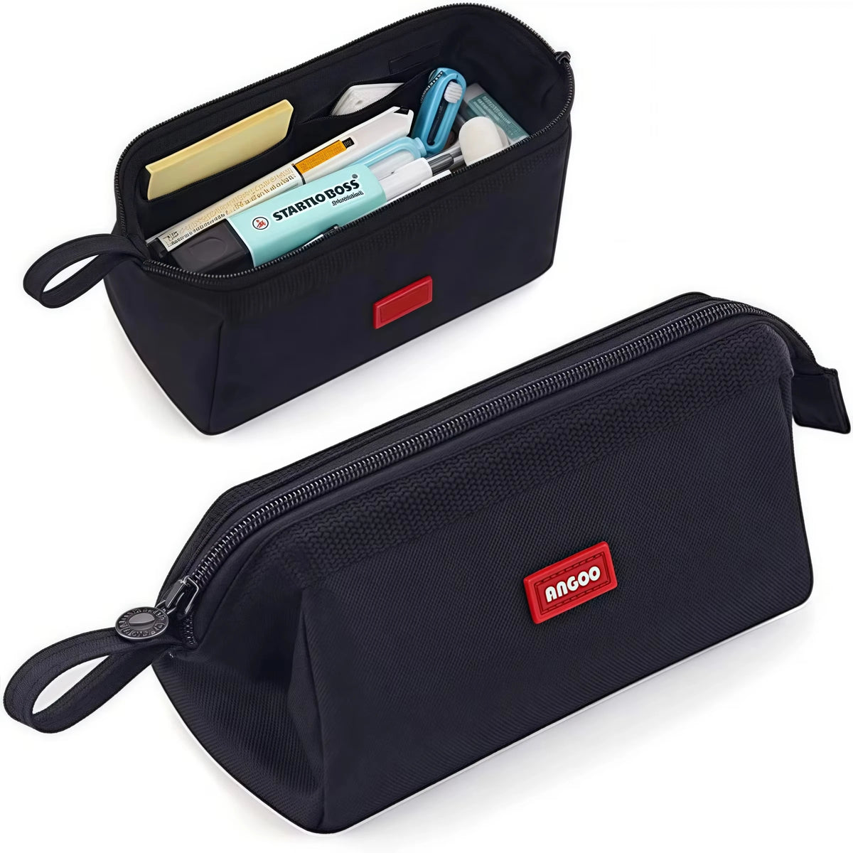 Astuccio porta matite con etichetta – Minimalista per studenti e ufficio