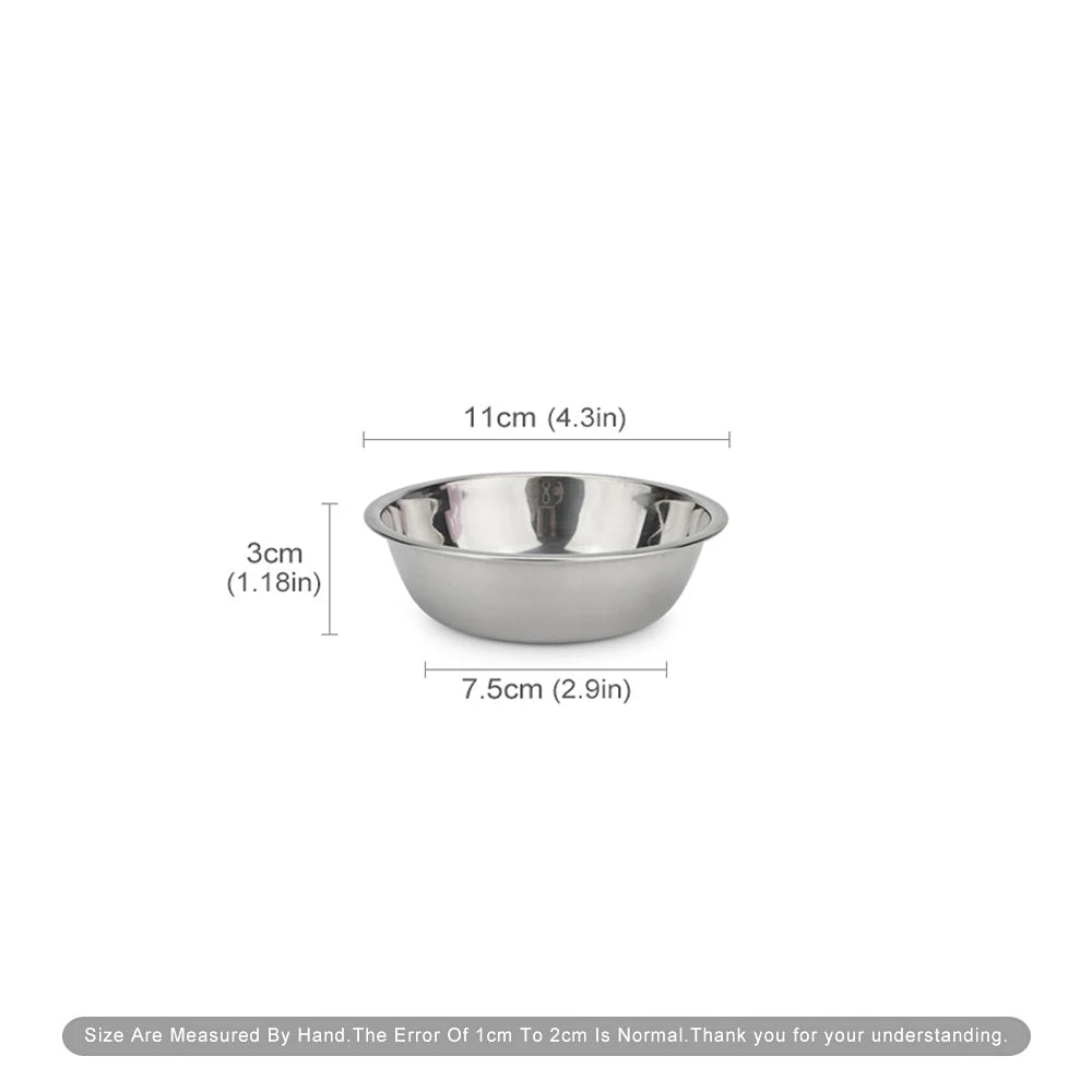 Ciotola Acciaio Inox per Cani e Gatti – Taglia Universale 11-19 cm