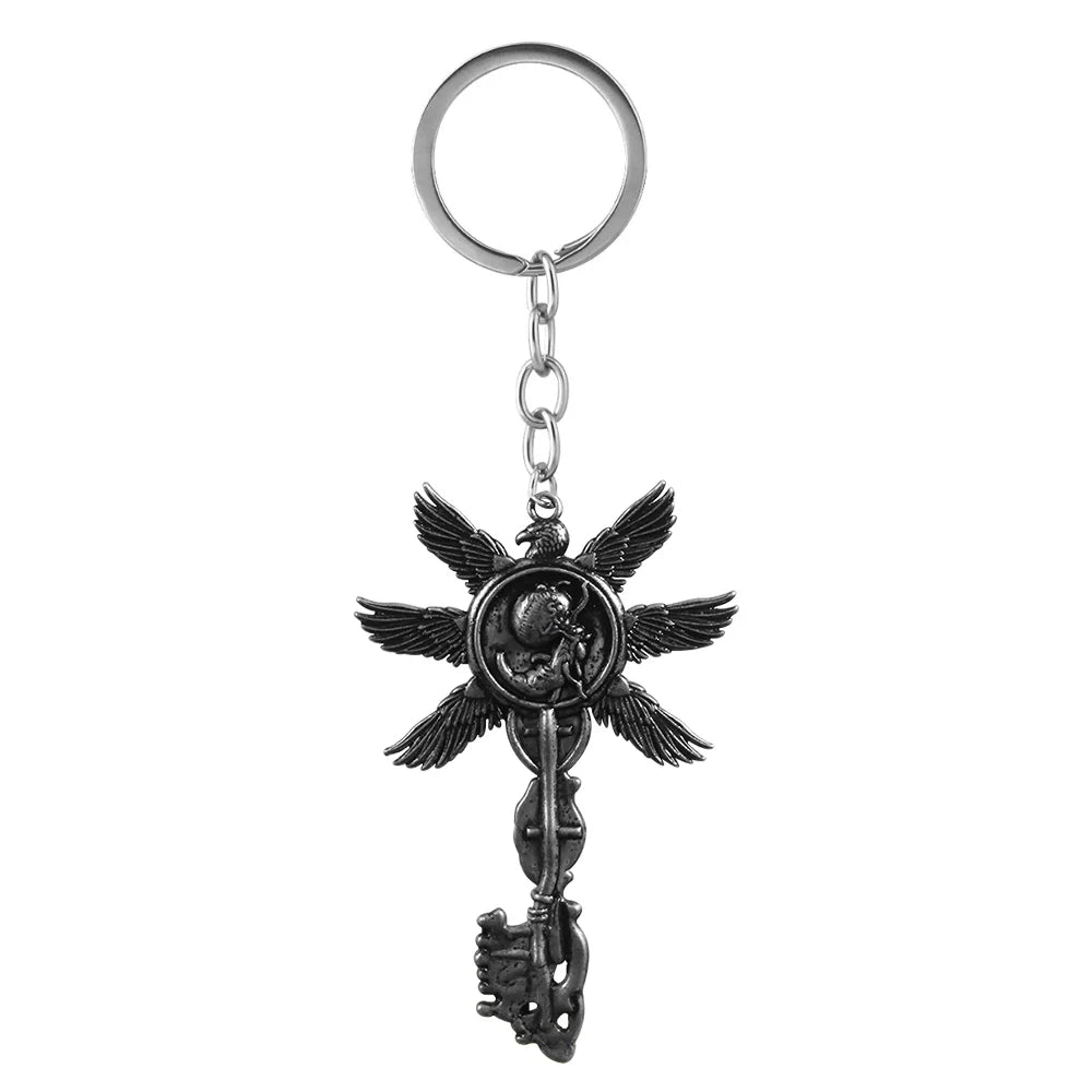 Porte-clés Resident Evil 8 Village – Pendentif à six ailes en bronze