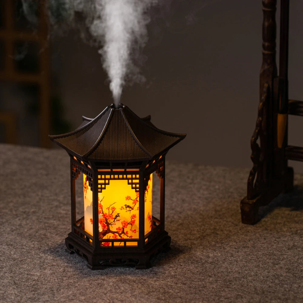 Umidificatore decorativo cinese con luce notturna e spray delicato