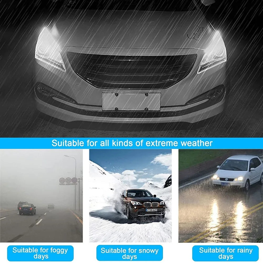Strisce LED DRL 2 pezzi per auto, impermeabili, flessibili, luce diurna e svolta