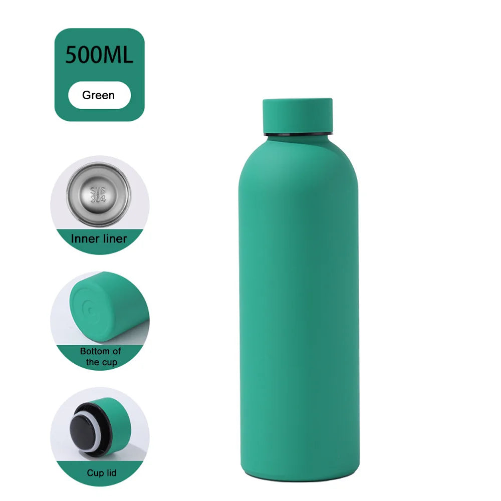 Borraccia termica in acciaio inox doppia parete, 1,5 L, isolamento 12 h