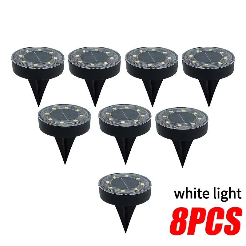 Lampada Solare da Giardino a LED IP68 – Luce da Camminamento e Patio