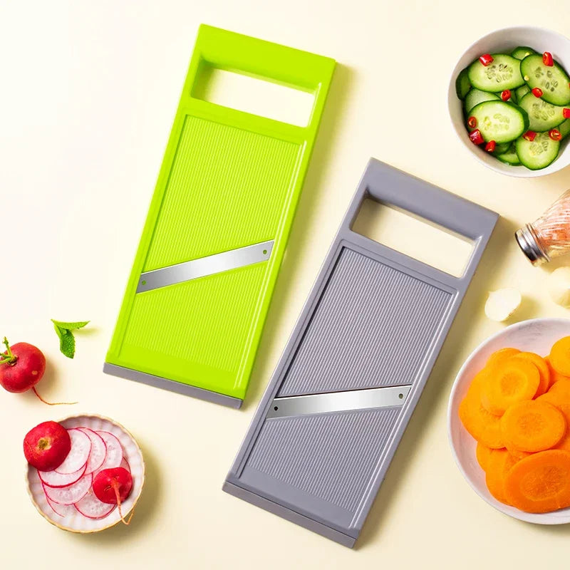 Mandolina in Acciaio Inox – Affetta, Sbuccia e Grattugia Verdure