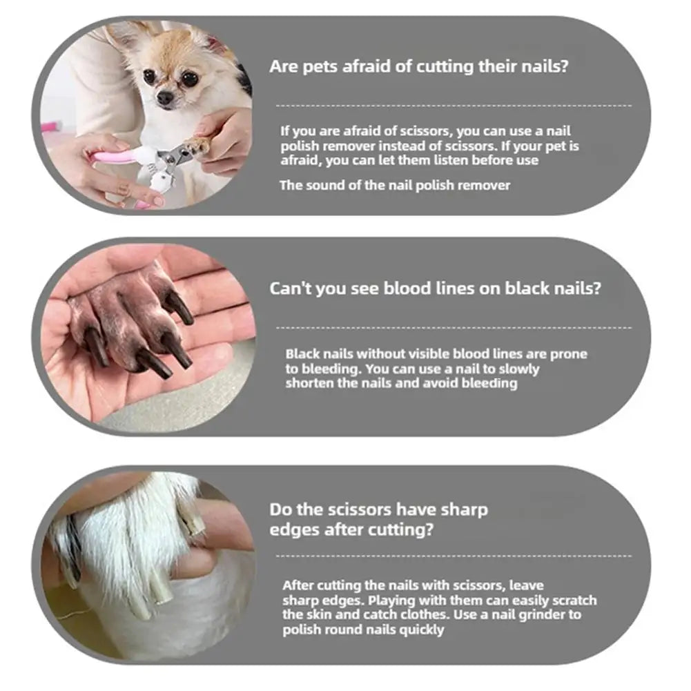 Pet Nail Grinder Elettrico - Limetta Professionale per Cani e Gatti con Testa…