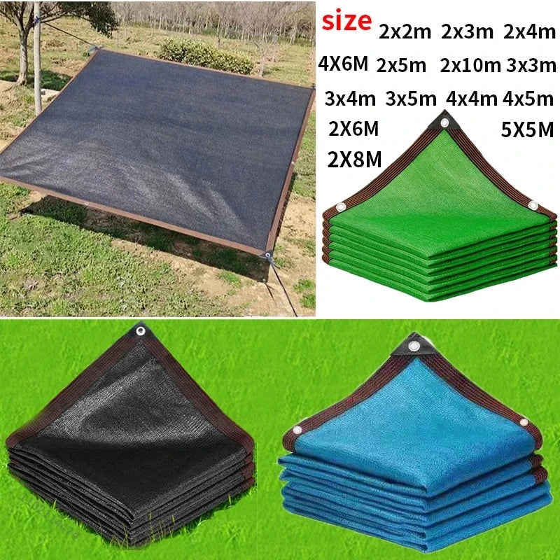 Outdoor Garden Shading Net, Terrace Awnings, Camping Shade Cover Mesh, UV Protection, HDPE Sunscreen Fabric, Shade