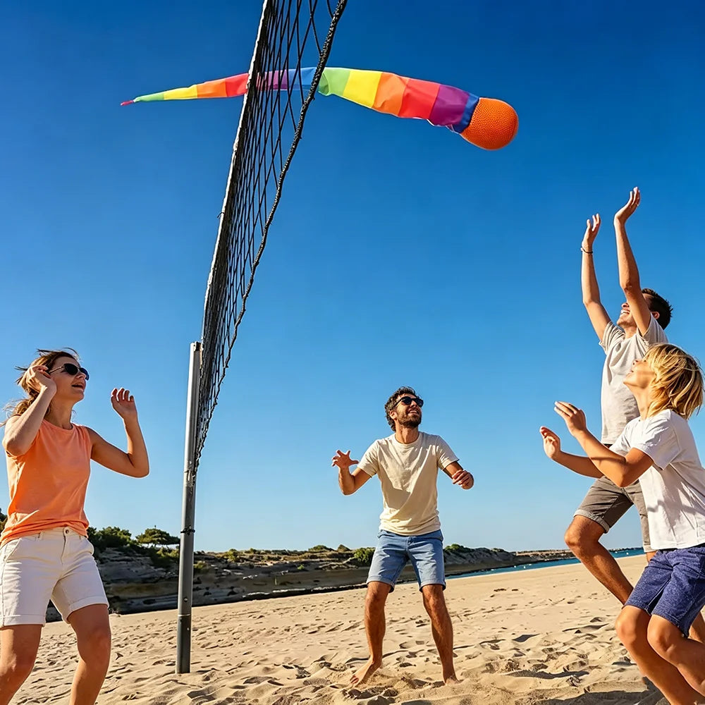 Palline da lancio con nastro arcobaleno – giochi fitness per esterno
