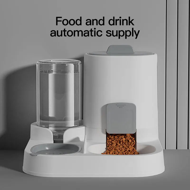 Distributore Automatico Acqua e Cibo per Gatti Gravity-Fed 1-Peck