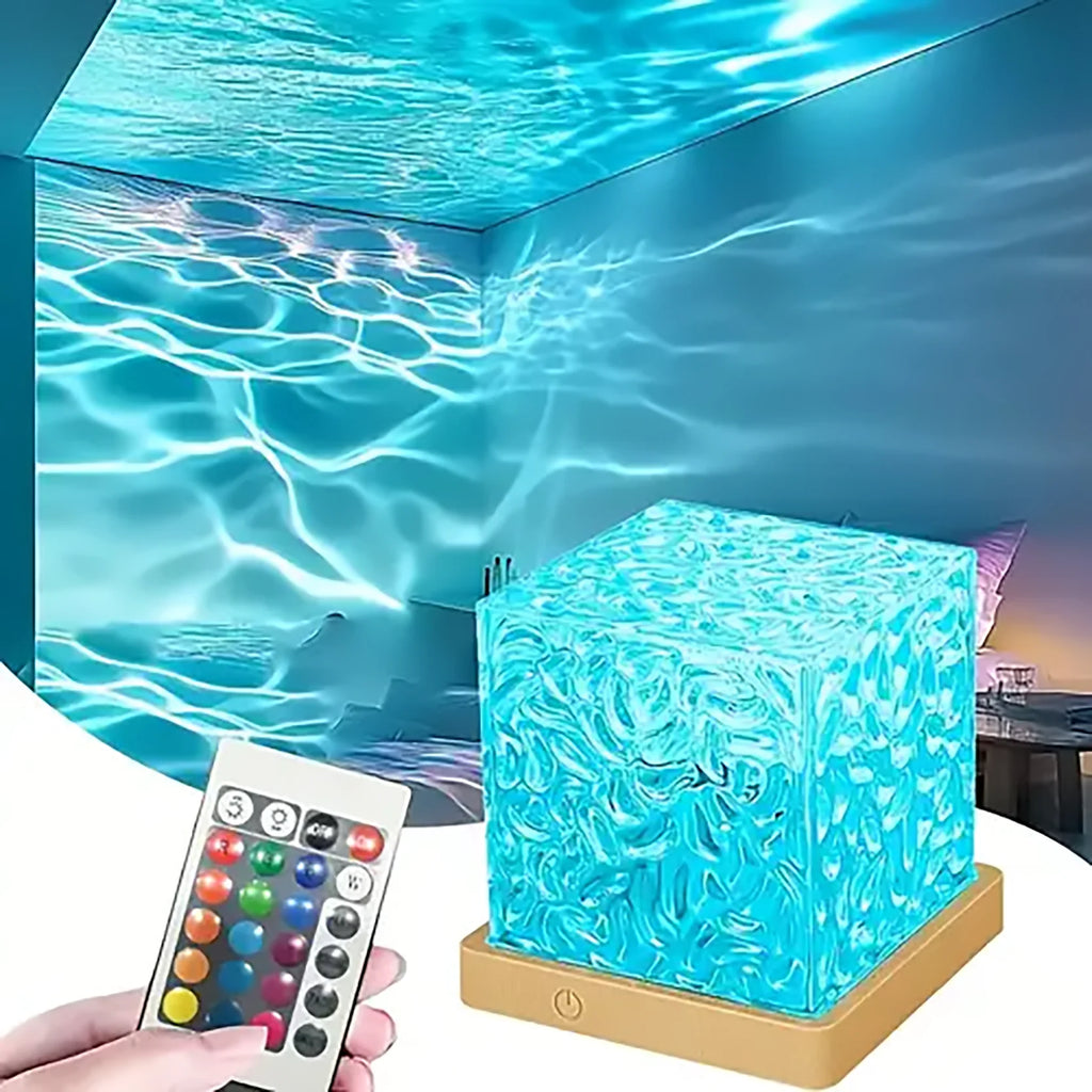 Proiettore Aurora Onde Marine USB – 16 colori, effetto acqua, luce notturna