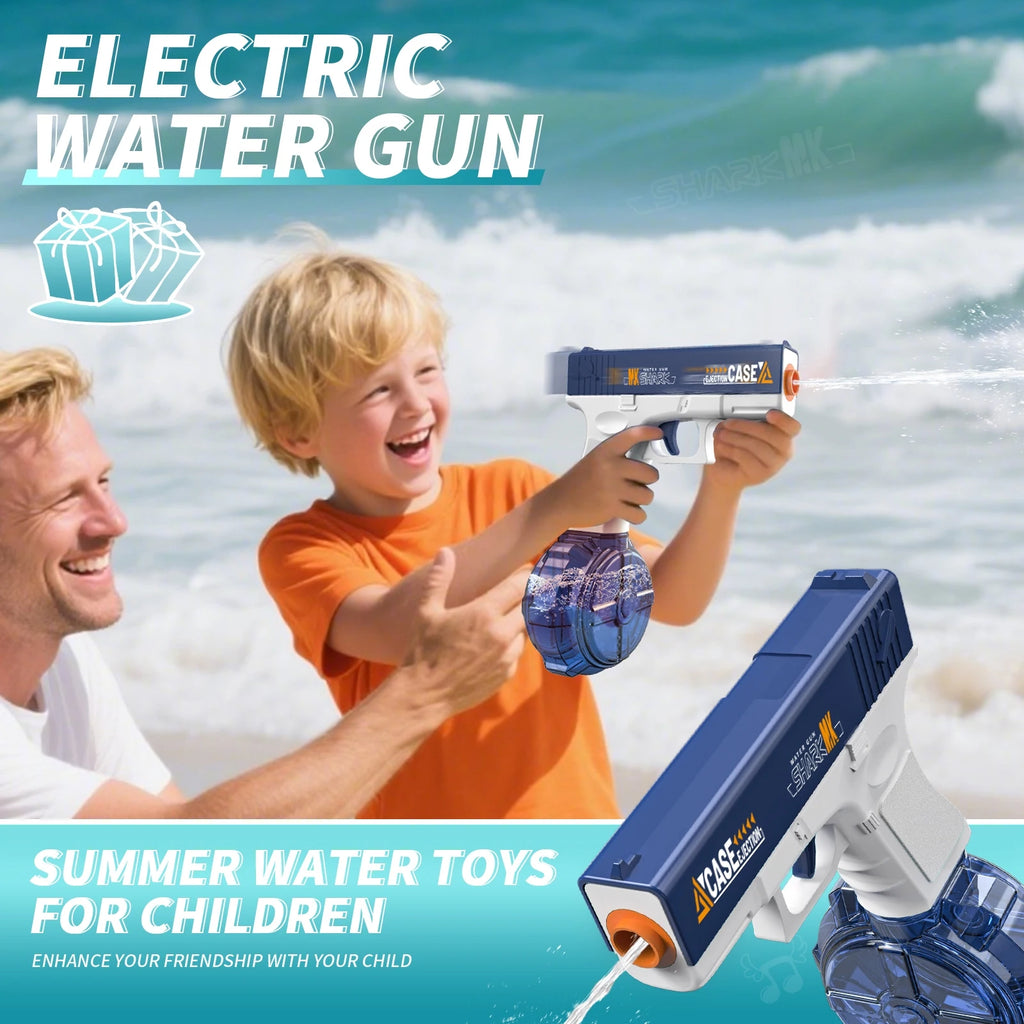 Electric Water Gun Automatic Squirt Gun for Kids and Adults, 26 FT Long Range Water Pistol for Pool Beach Outdoor Play
