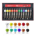 Acrylic Paint Set 12/24/30 Colours 12ml, Perfect for Canvas, Wood, Fabric, Leather, Cardboard, Paper, MDF And Crafts