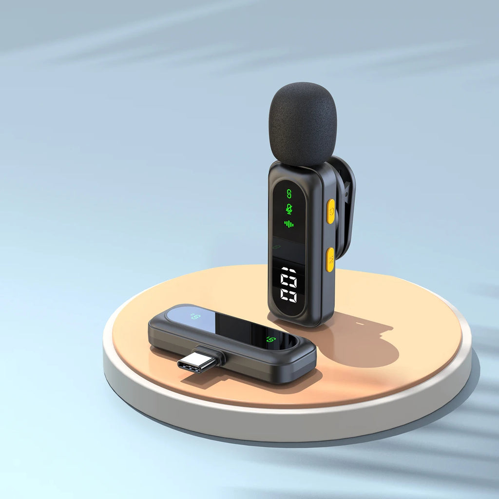 Microfono Lavalier Wireless Dual per iPhone e Android – Audio Cristallino
