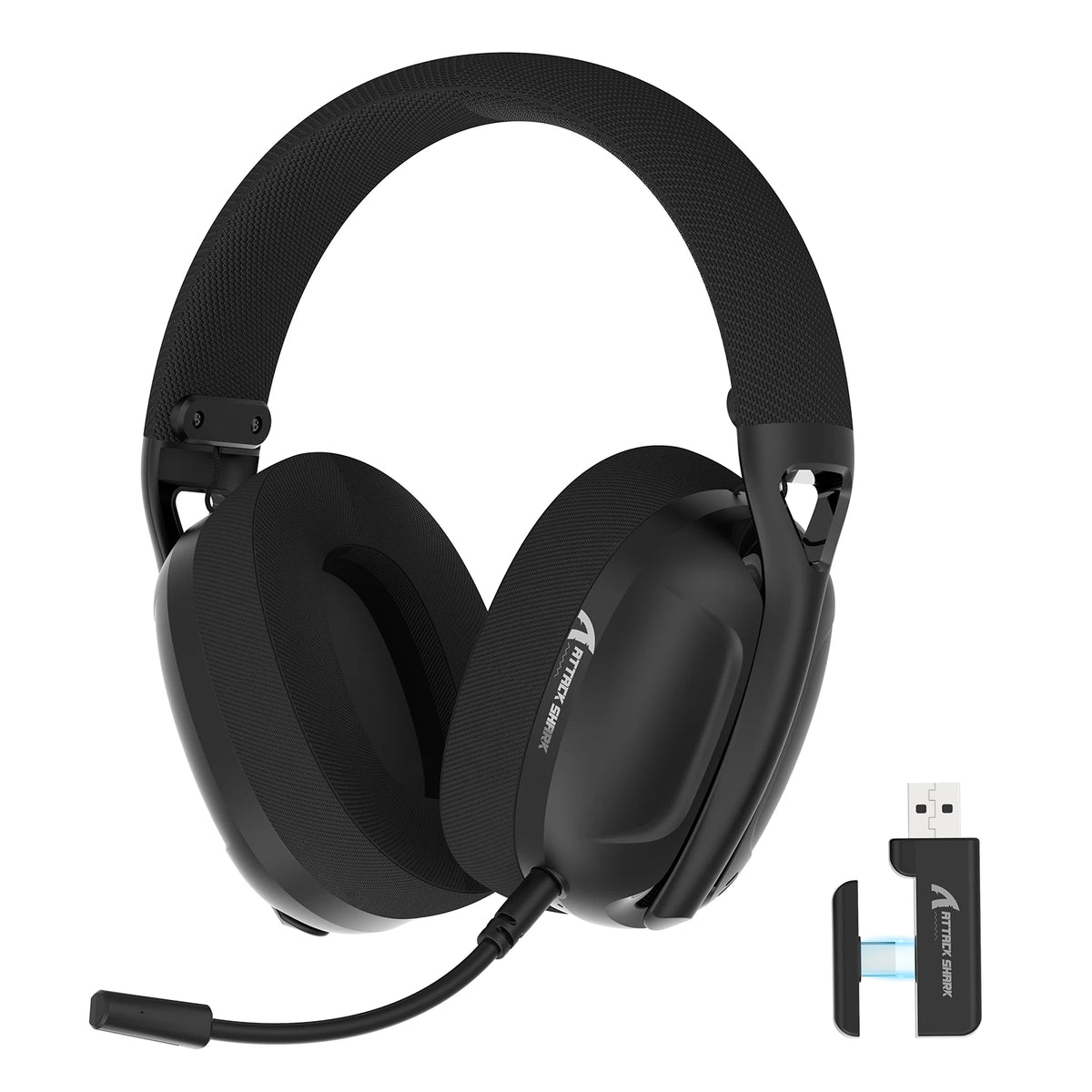 Cuffie gaming wireless L80 3 modalità, suono 5.1 Hi‑Fi, microfono rimovibile